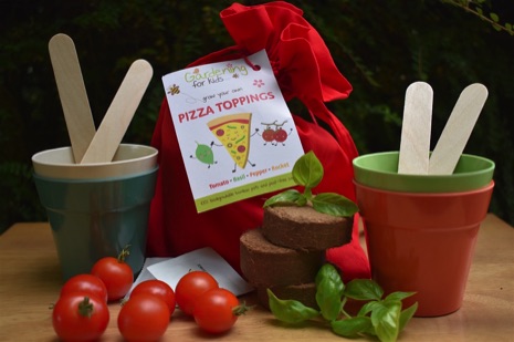 Gardening for Kids pizza toppings grow kit